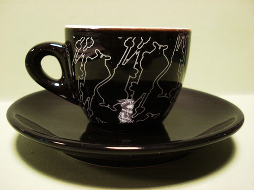 Tazzina ceramica bialetti nera - tazzina,